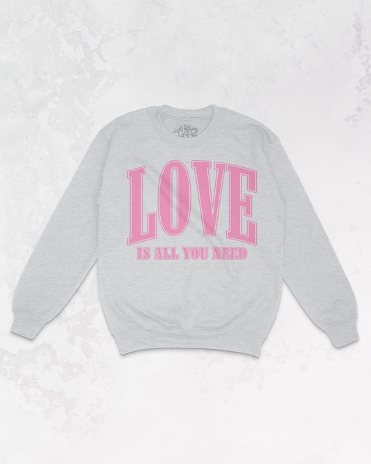 Love Is All You Need Oversized 90's Sweatshirt