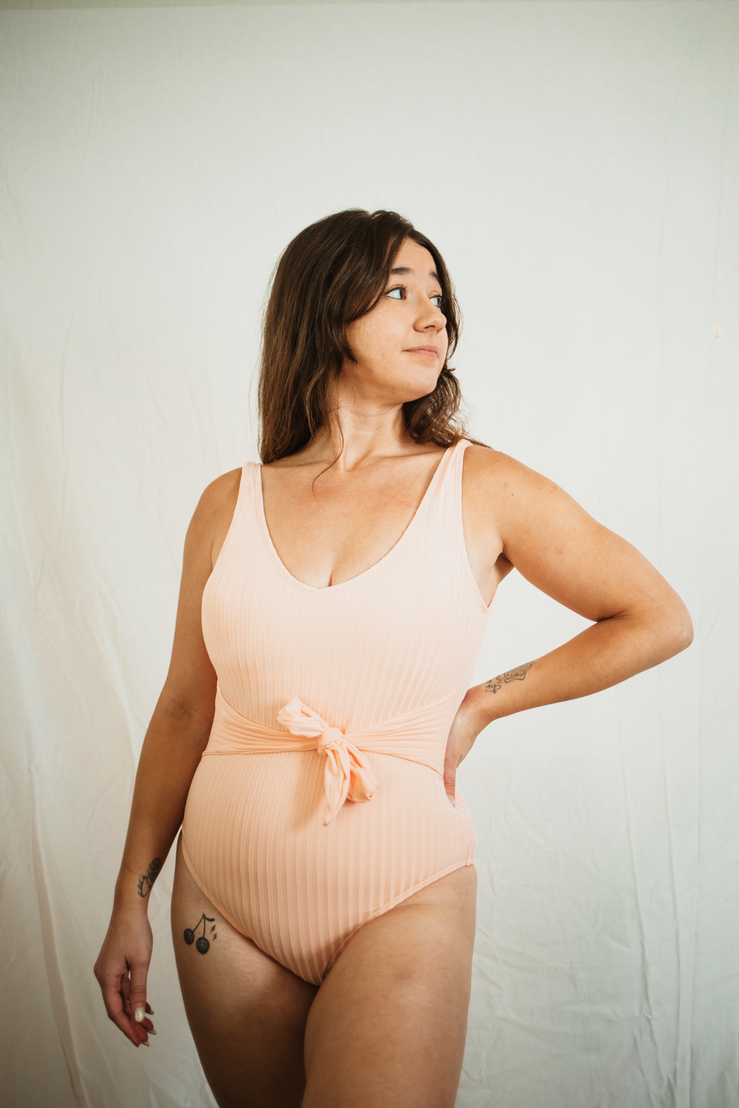 THE END OF SUMMER ONE PIECE SWIMSUIT (PEACH)